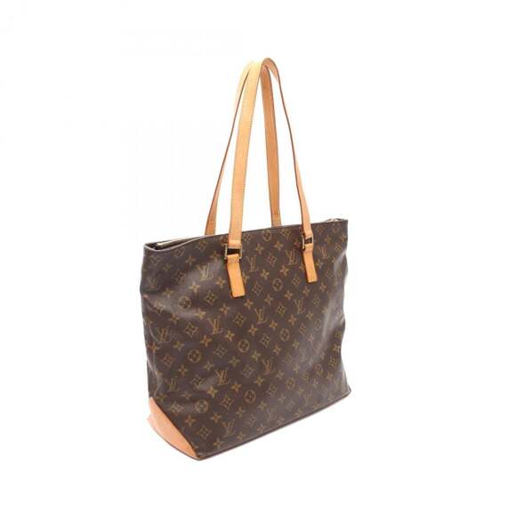 LOUIS VUITTON Authentic Brown Monogram Leather Tote Bag - Picture 3 of 11